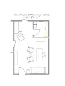 CEO Office Floorplan