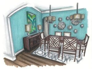 Dining Room Rendering