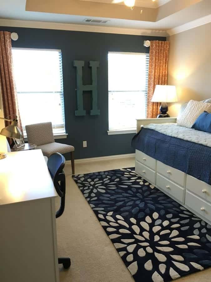 teen child bedroom interior design dallas